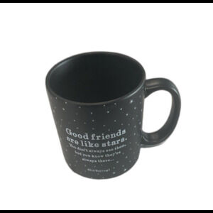 Quotable Mugs 14oz Ceramic Black Graphic. Microwave  / Dishwasher Safe. LNWOT